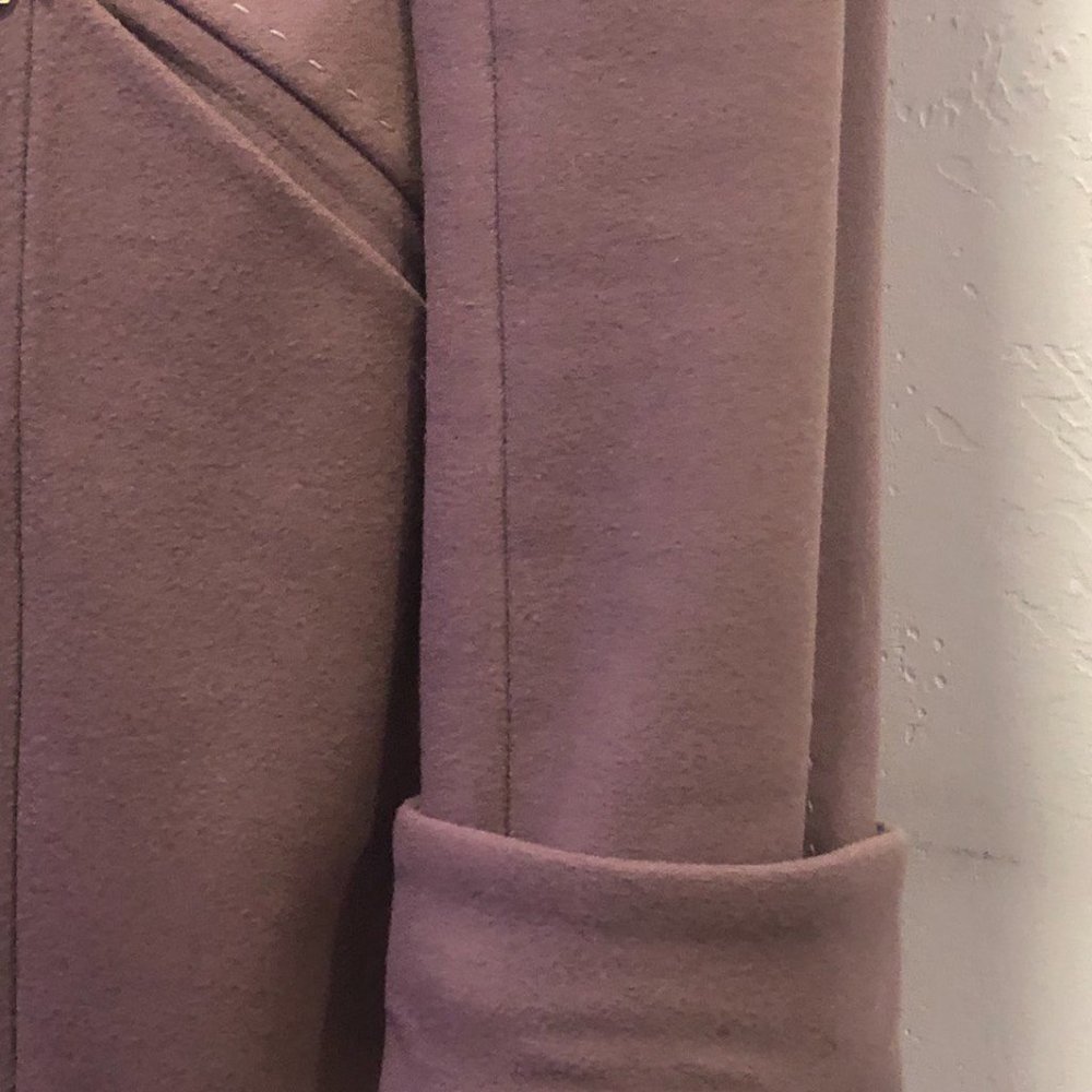 HUGE SALE!!!! NEW 100%wool winter coat with REAL  silver fox FUR size 12 - Picture 11 of 11
